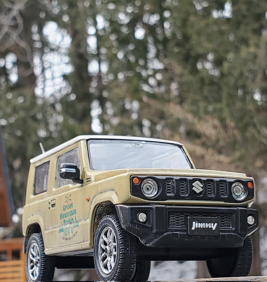 1/32 アオシマ 楽プラシリーズ スズキ ジムニー Great mountain radio