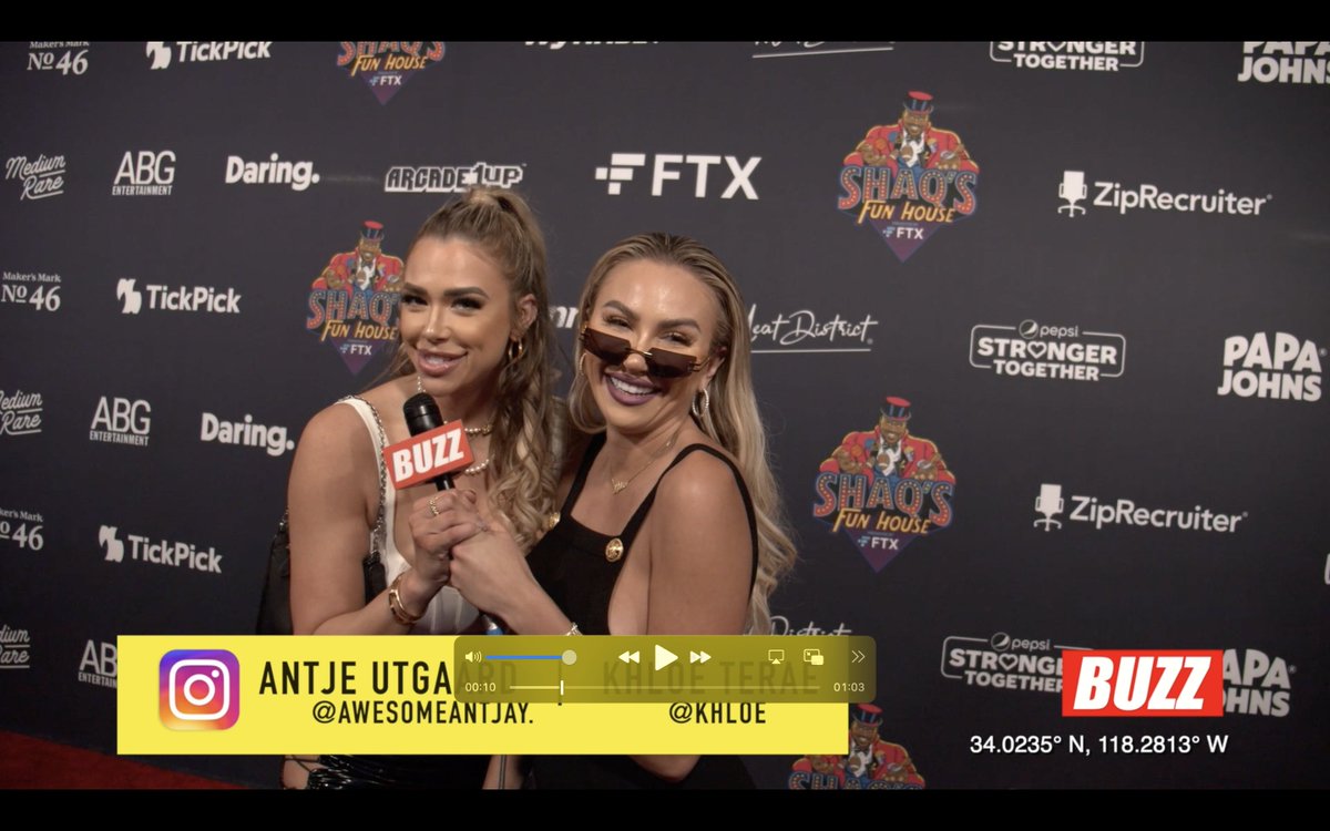 Buzz_Access's tweet photo. .#AntjeUtgaard and #KhloeTerae  stop by #ShaqsFunHouse https://t.co/sOQ872RfpU https://t.co/mji6knwpS9