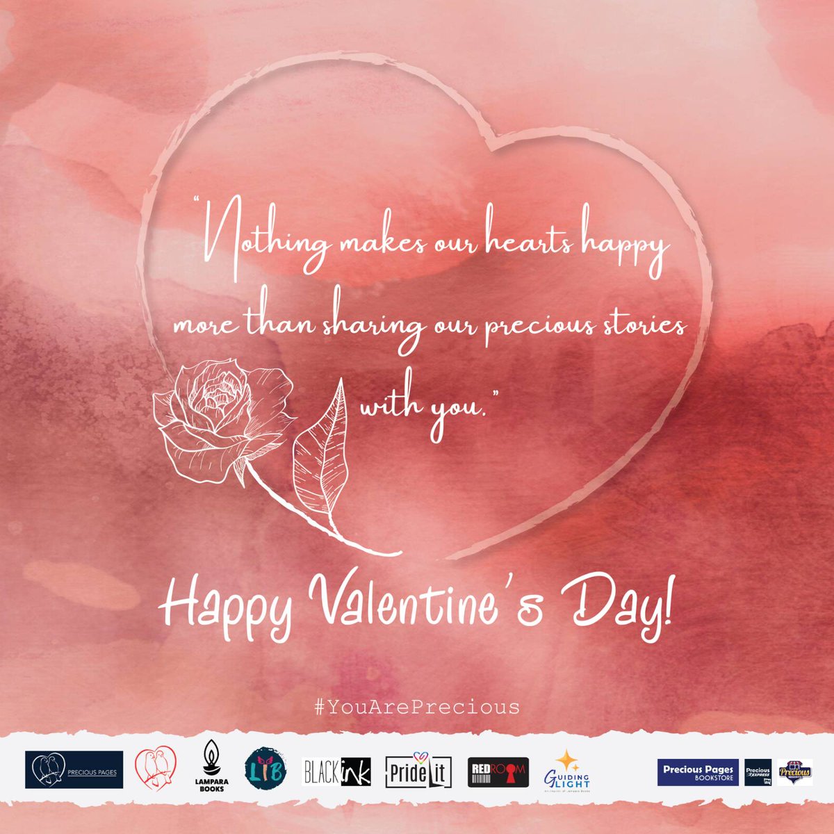 PHRBooks's tweet photo. Nothing makes our hearts happy more than sharing our precious stories with you.
#happyvalentines2022 #preciouspages #ppromancefest2022 #youareprecious https://t.co/fgSa3MxXxi