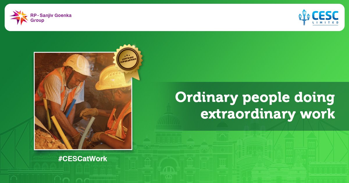 CESCLimited's tweet photo. CESC’s reliable and agile response team works 24x7 to keep the city running. Here’s to the Ordinary people doing Extraordinary work.
Agility is our Core Value.
#Cescatwork24x7 #cesclimited #OrdinaryPeople #ExtraordinaryWork #Agility https://t.co/cePm9TmjCT