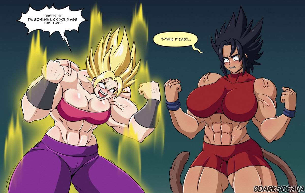 Caulifla bulks up and takes her abs further beyond! 