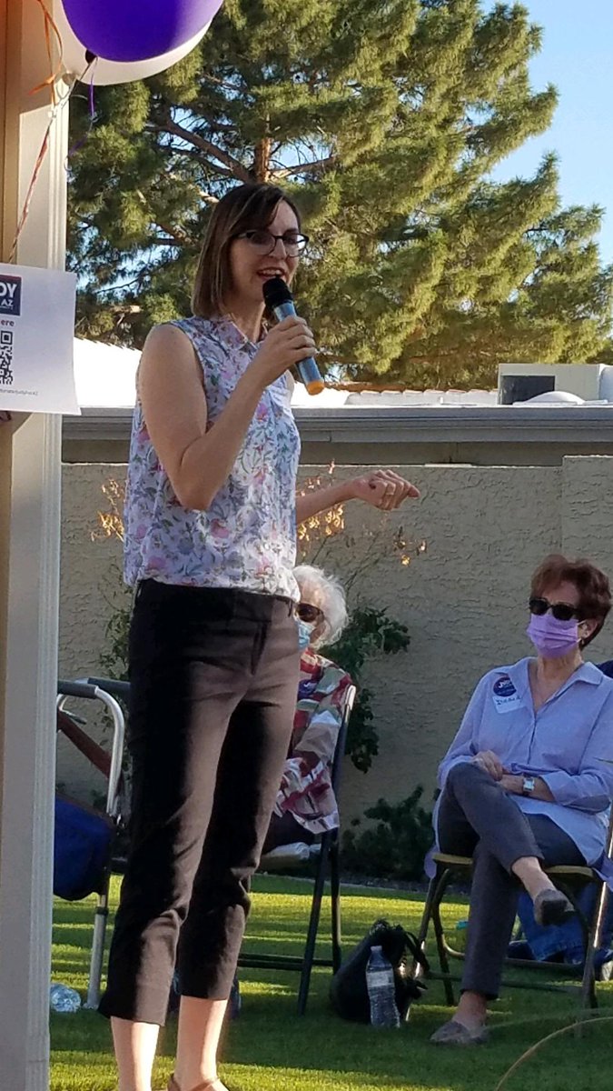 77kizmet's tweet photo. Campaign kickoff for @JudyForAZ was a huge success with featured speaker @Supt_Hoffman and surprise announcement by @JeanneCasteen #LD2Blue22 #FliptheLeg @A_DLCC https://t.co/5fQjdsW0cA