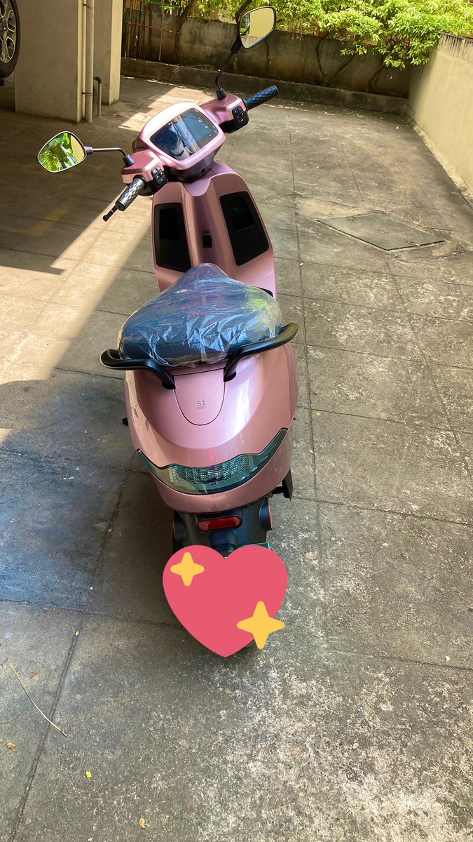 Finally, The Pink Panther arrived. What an amazing bike , thanks for the surprise delivery . Thanush (Ola) was very kind and patiently explained all the features in a way anyone can understand. Drove in all amazing modes , very excited, Thank you Ola <a href="/bhash/">Bhavish Aggarwal</a> <a href="/OlaElectric/">Ola Electric</a>