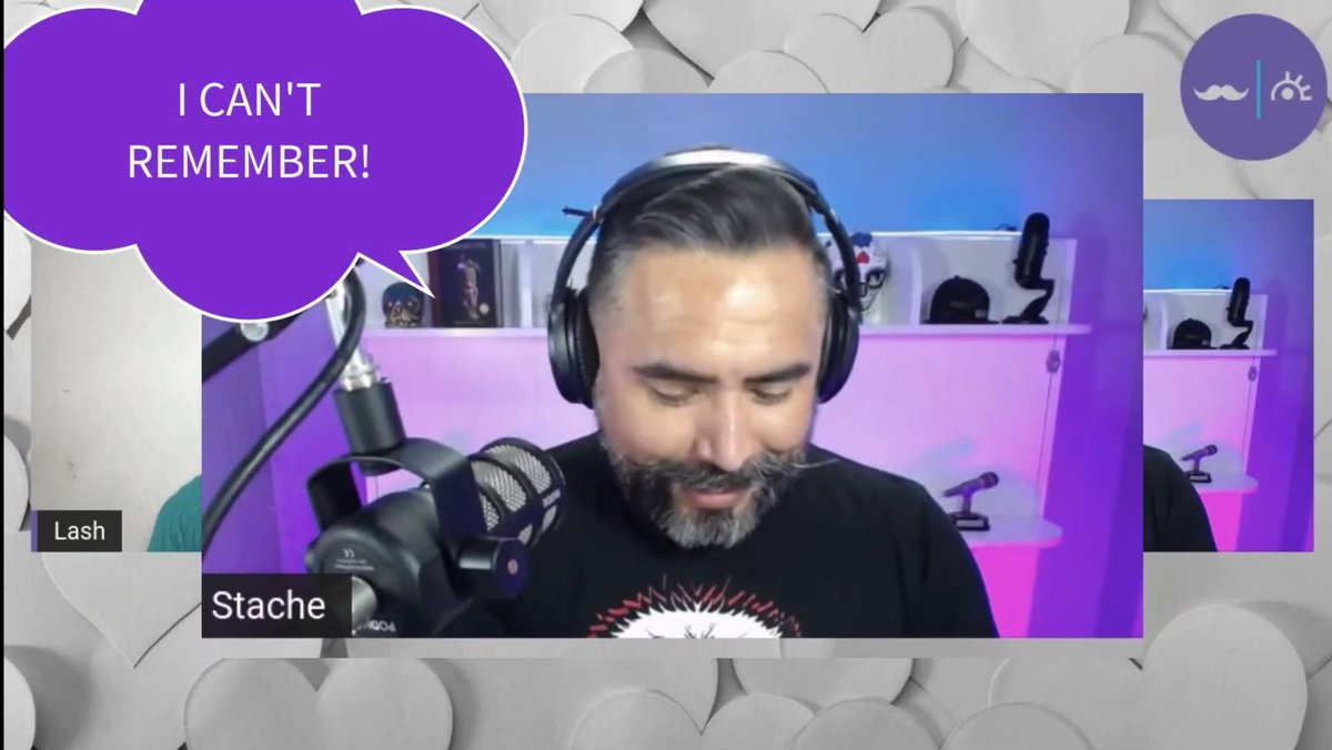 StacheLash's tweet photo. #IYKYK 

Episode 15 “Who the h*ll is St. Valentine?” is OUT! 🥳

Go watch or listen NOW! 🎙

🔗 in bio. https://t.co/ZbnxuqOwV7