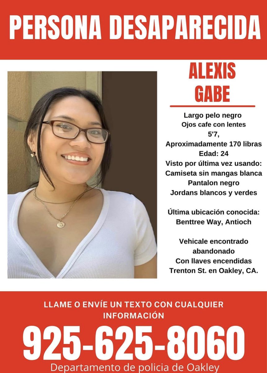 laureenstewart4's tweet photo. ** URGENT - MISSING PERSON - ALEXIS GABE ** 
my beautiful friend Alexis Gabe is still missing. please continue to spread her around. it’s been over two weeks and still nothing. i miss you so much that it hurts. https://t.co/LueL95tD90