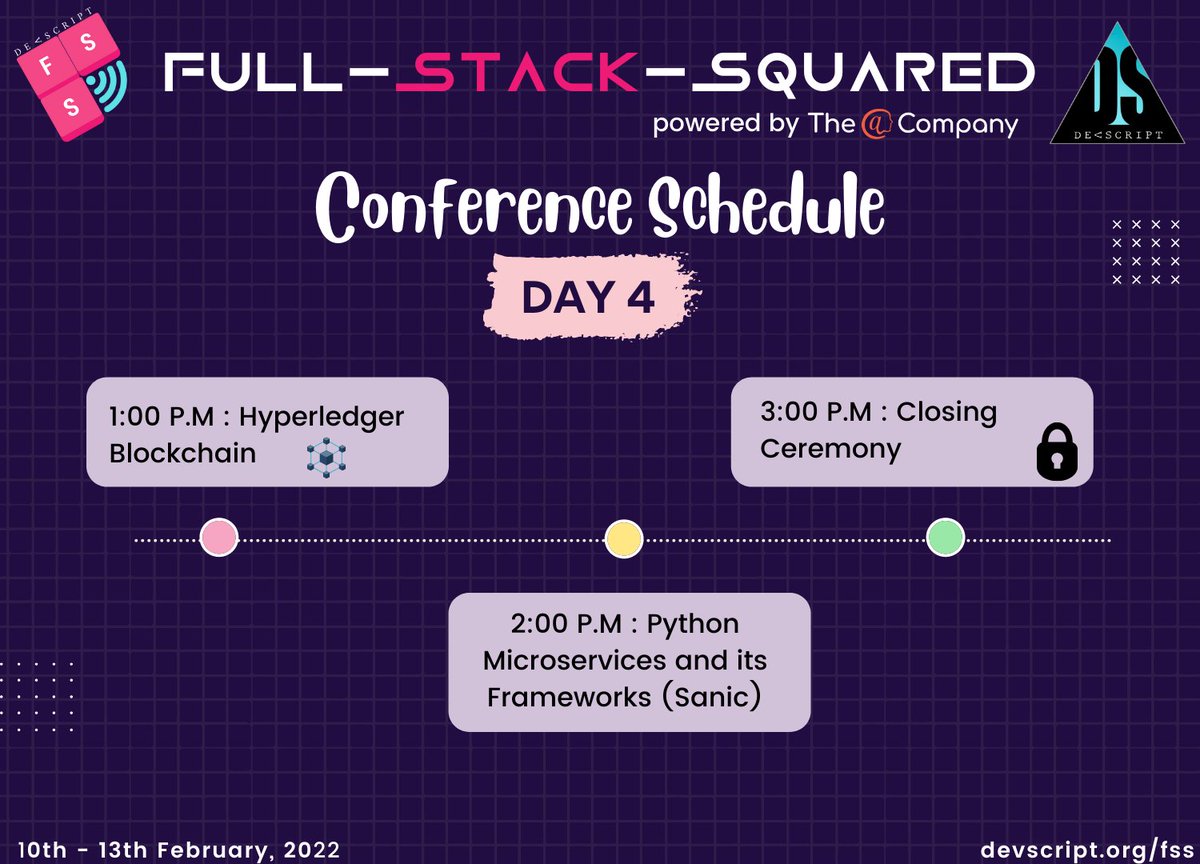 A bag full of ideas🛃, days of discussions and immense team efforts finally concludes today with talks on Blockchain, 🎌Python frameworks and the closing ceremony of Full-Stack-Squared!