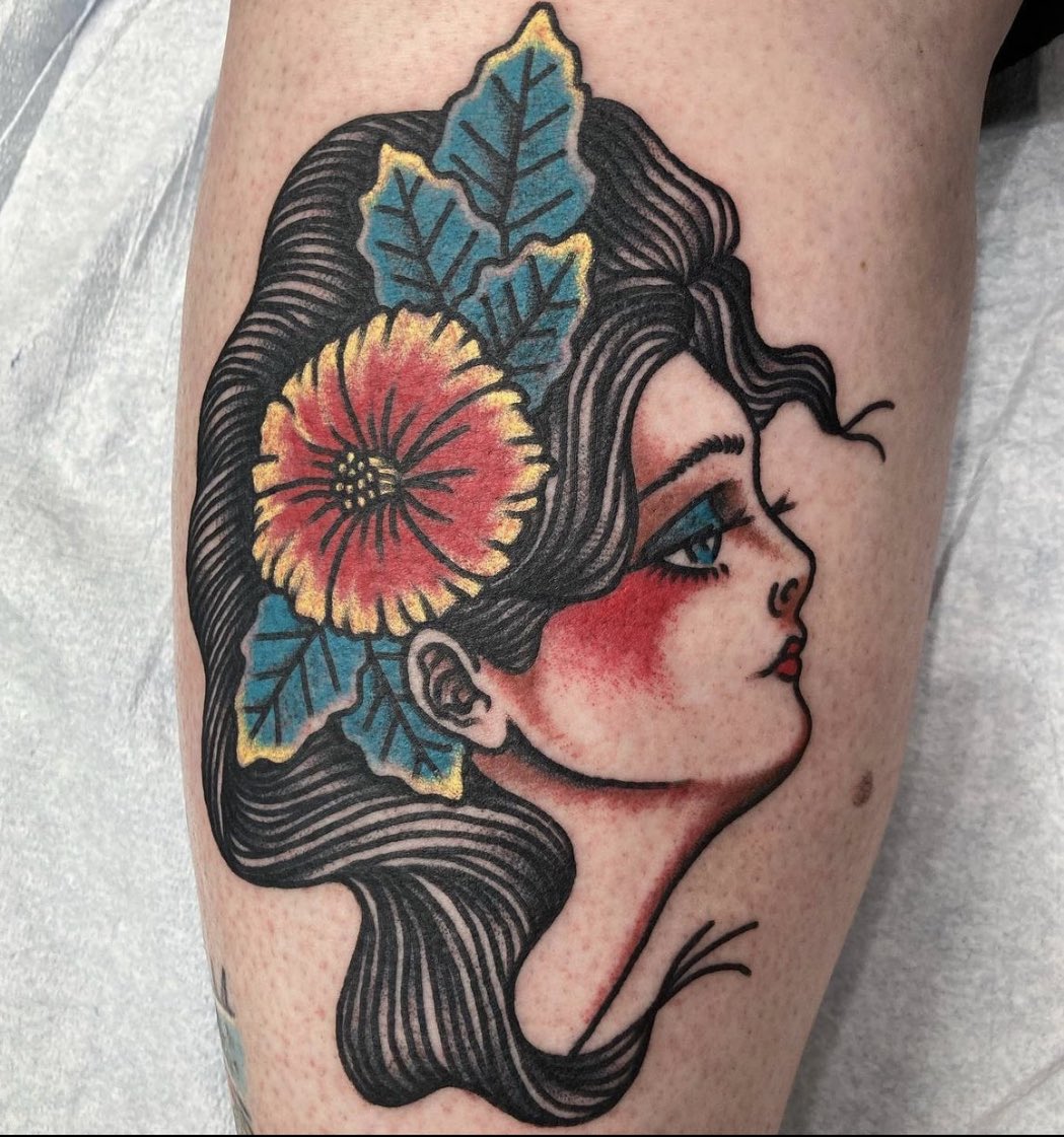Gypsy Profile Tattoo Design  KateHelenMuir