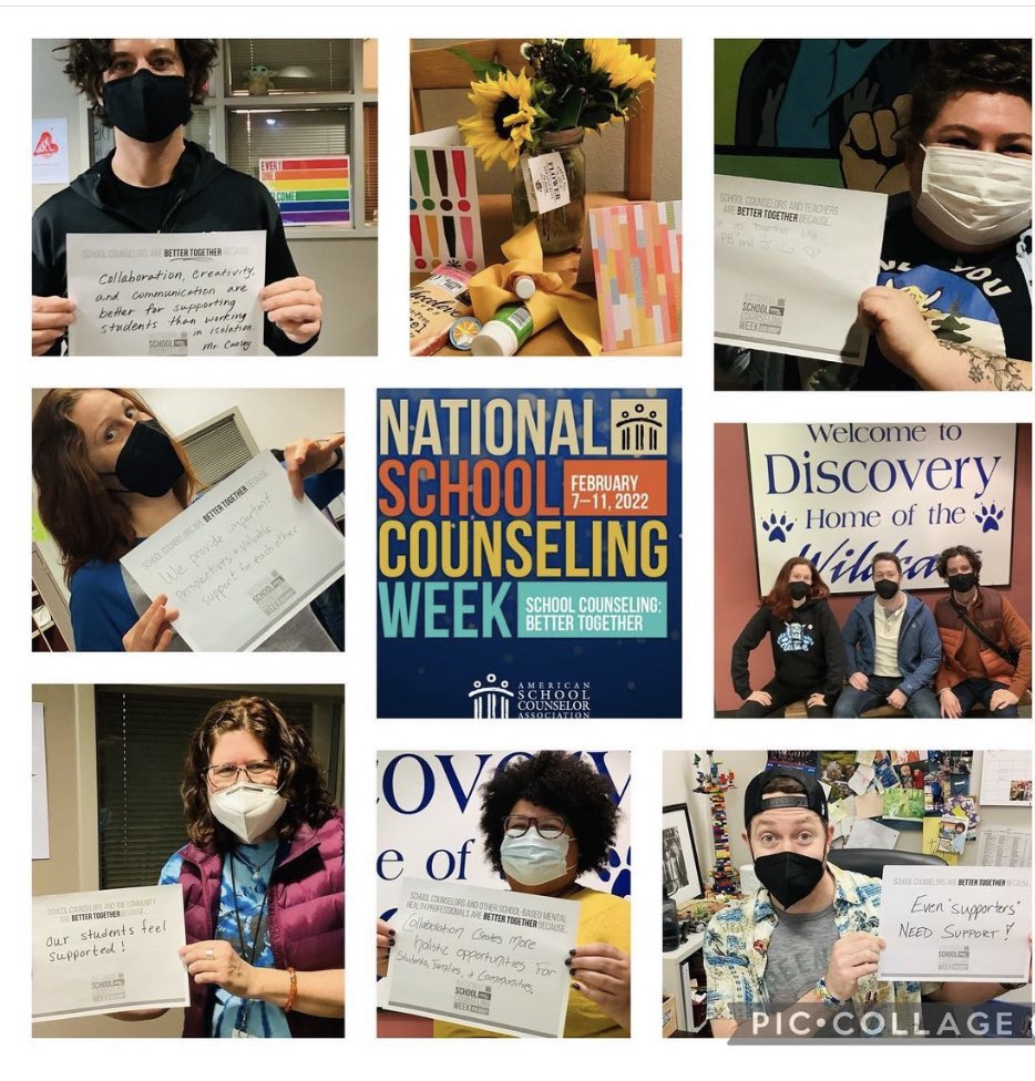 Thank you to all the teachers, administrators, staff, families, and community partners that support counselors and make our work possible #NSCW22