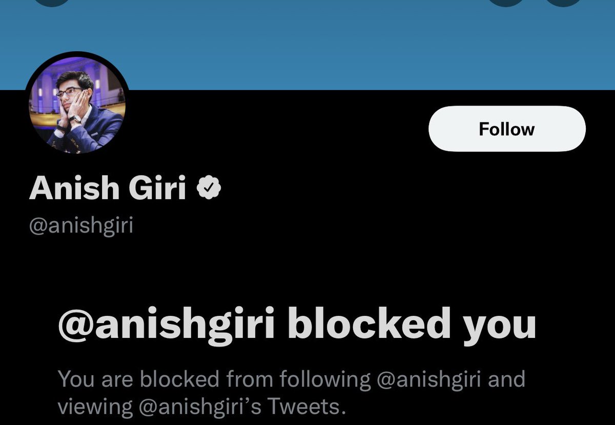 Samay Raina on X: So it is confirmed that Anish Giri's account has been  hacked by my girlfriend  / X