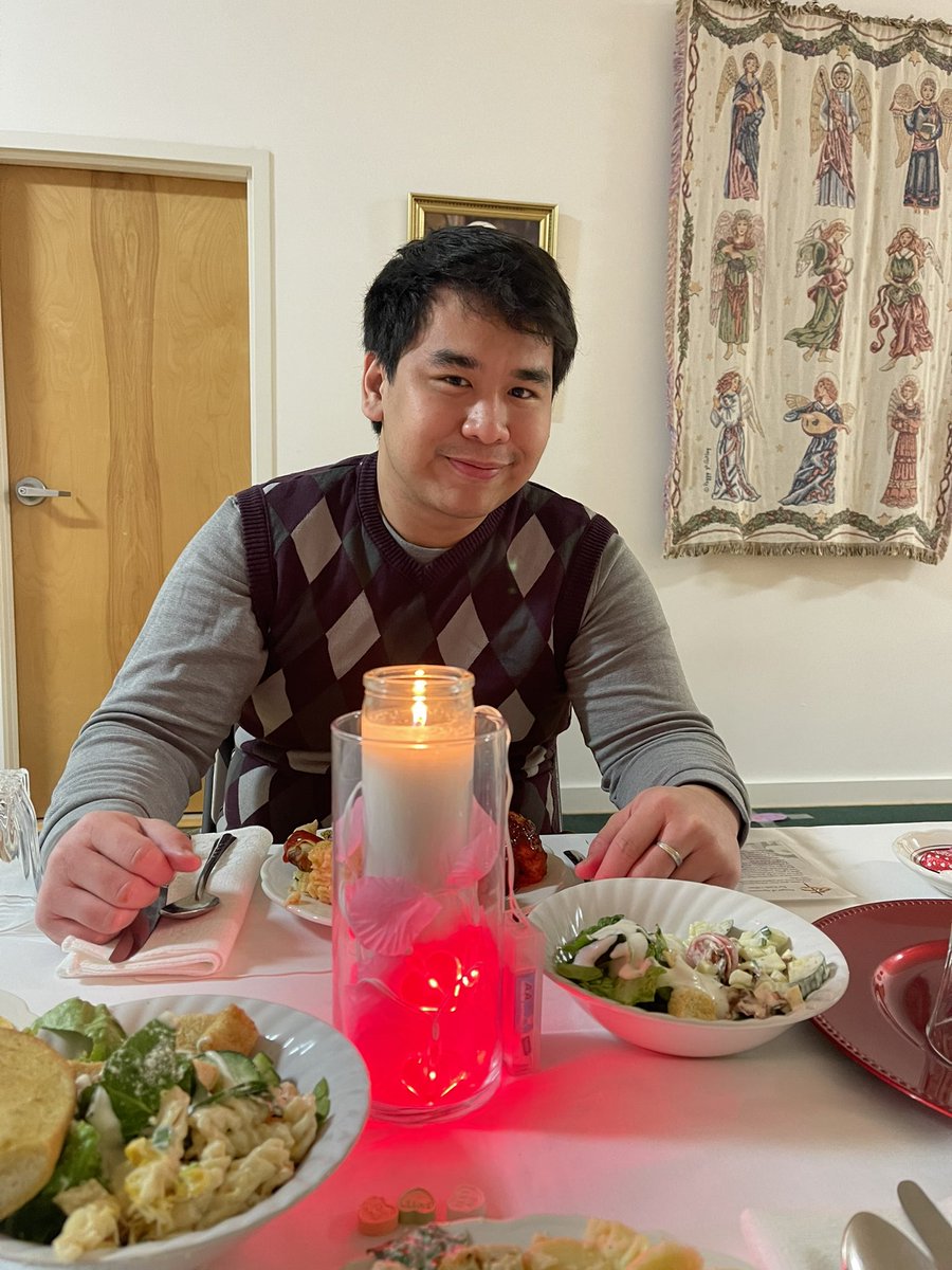 IreneSaysMeow's tweet photo. Went to a Valentines’ dinner date for married couples last night hosted by our local church. Best part is Free baby sitting! So nice to finally be off Nicolo for a while and have some we time with the hubbsoe 🥲 thank you, Lord. #FirstValentines’ together. https://t.co/aMudfyNBmo