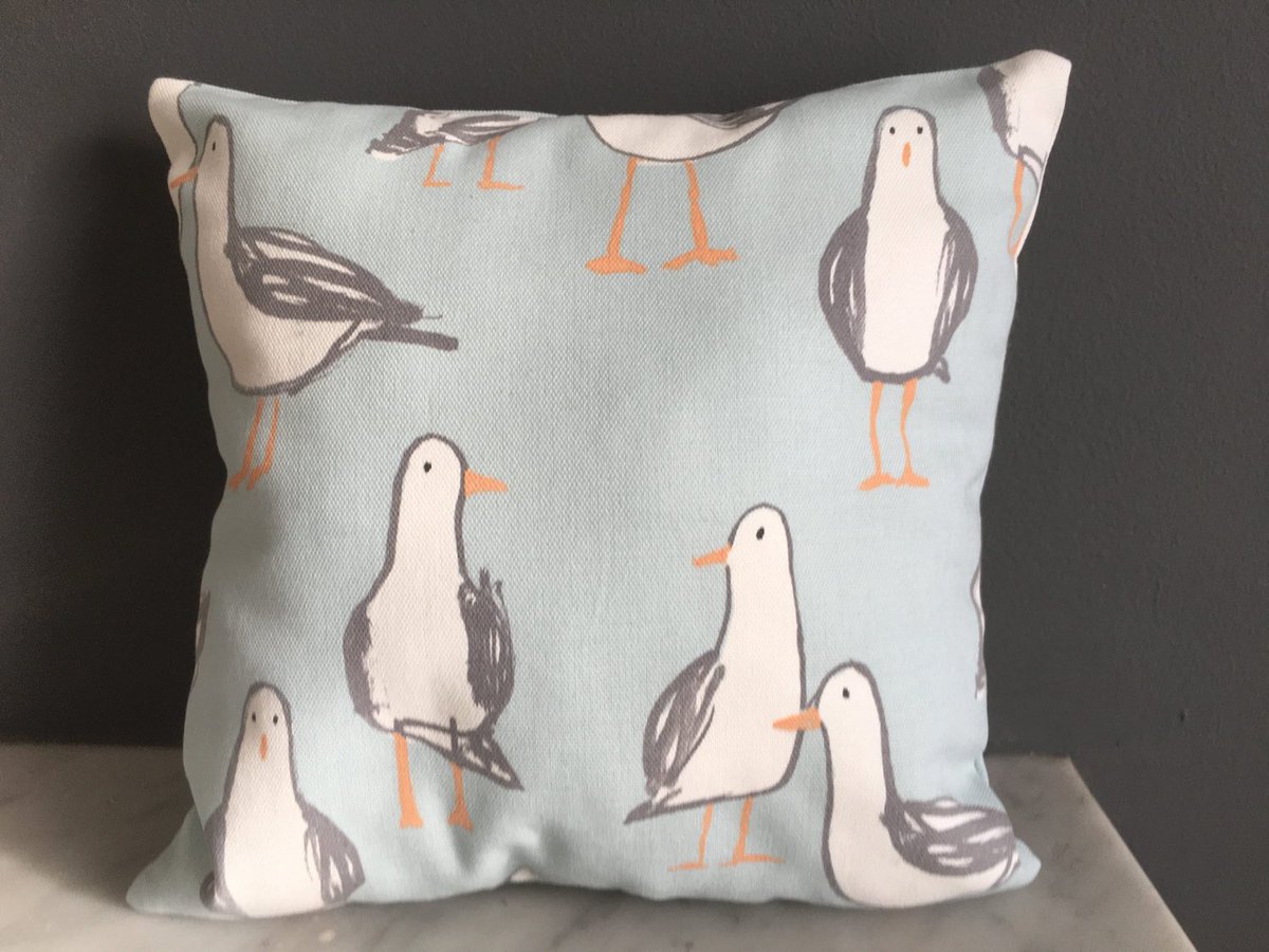 silkgreenprints's tweet photo. From my SBB collection I’m excited to share the latest addition to my shop: Nautical Seagull Double Sided Cushion, 28cm*28cm Scatter Pillow https://t.co/oACwEzaoEH https://t.co/XRyZTJ2YhK