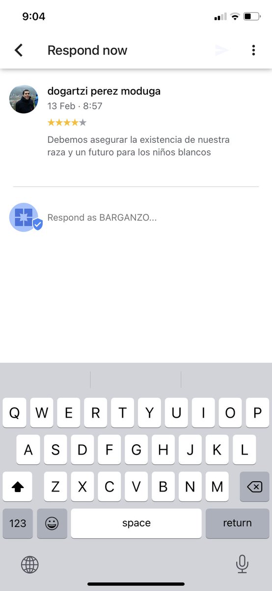 ״עלינו להבטיח את קיומו של הגזע שלנו ועתיד ילדנו הלבנים״
פעם ראשונה בחיינו שאנו נתקלים בתגובה נאצית כלפינו. לא נעים אבל ננסה למצות את הדין עם כל נאצי מחורבן שקיים בעולם הזה.
ולגבי ארבעת הכוכבים שקיבלנו ממנו. זה כבר באמת פוגע😮