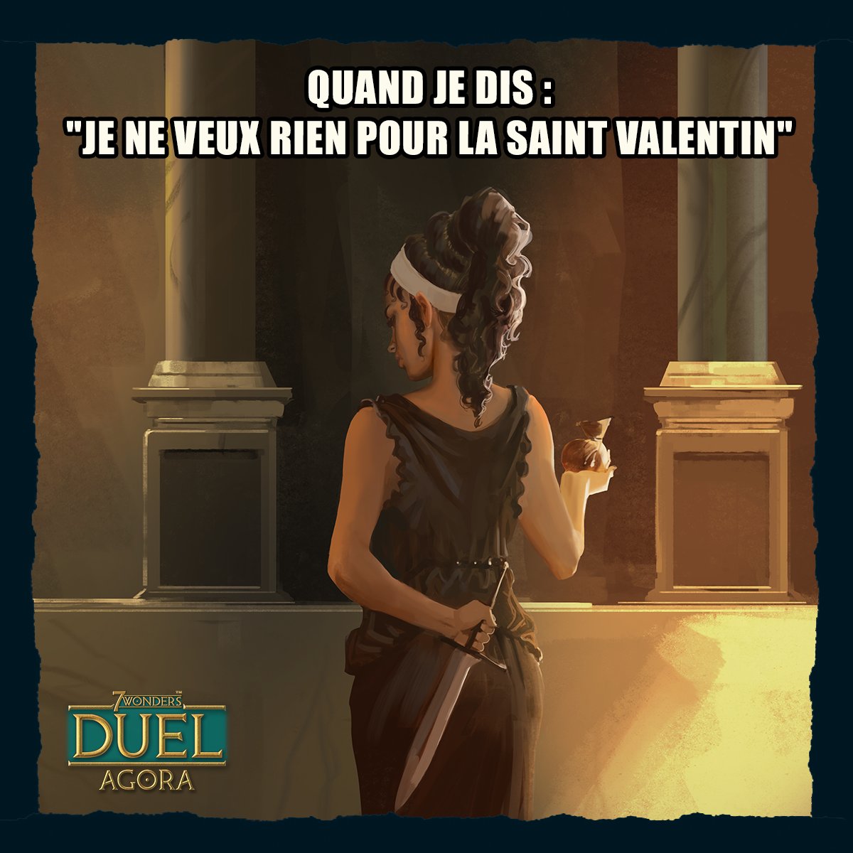 ReposProduction's tweet photo. J-1! WARNING! DANGER!
#7WondersDuel #j2s #valentinedat #boardgamesmeme https://t.co/4XdhG4d7MI