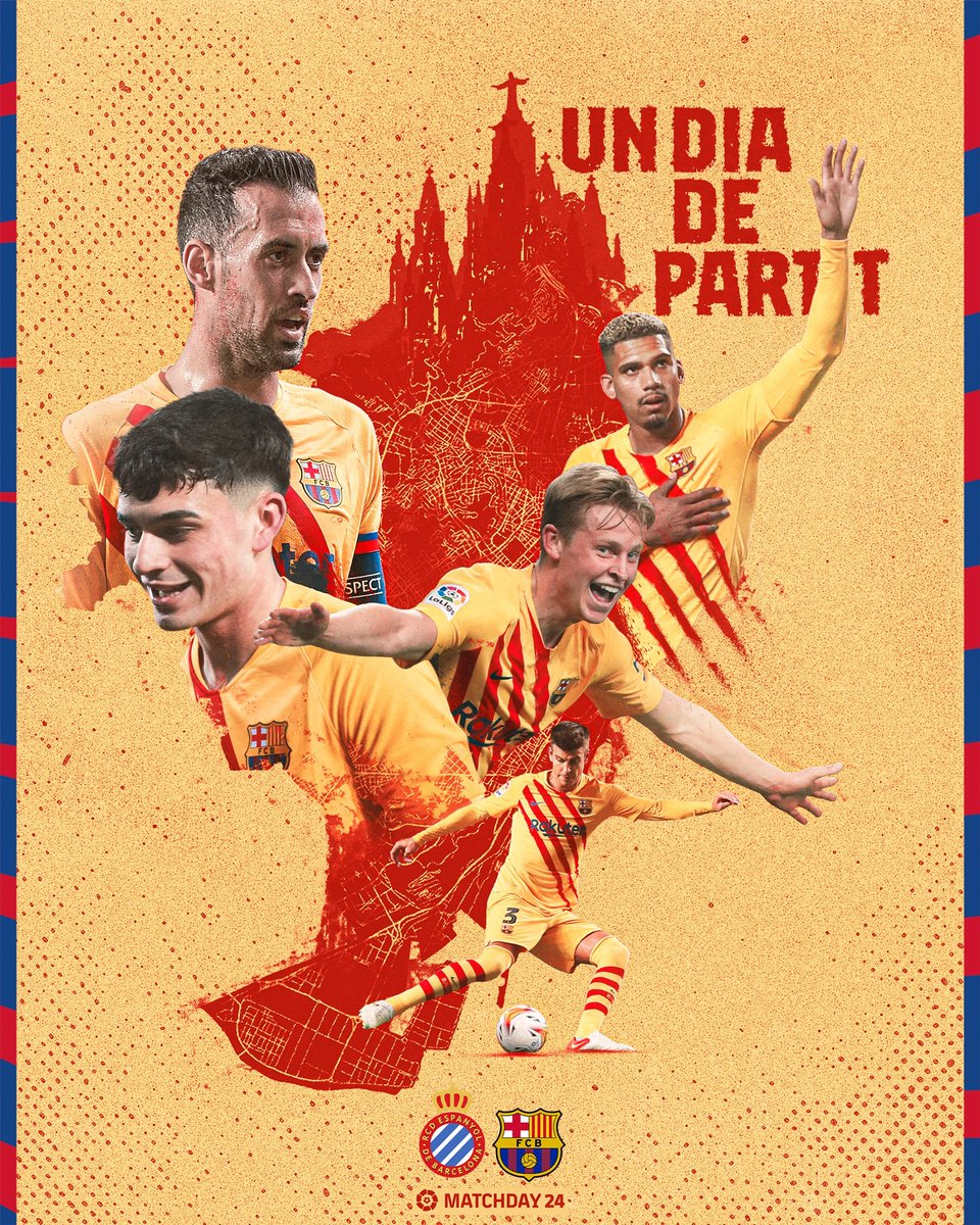 MATCHDAY!
.
.

🚩 La Liga Jornada 24
⚽ Espanyol vs Barcelona
📅 Senin, 14 Februari 2022
🕒 Pkl. 04:00 WITA
🏟 Cornella El Prat
📺 BeIN Sport 1 / Streaming

#forçabarça 
#indobarcabjm