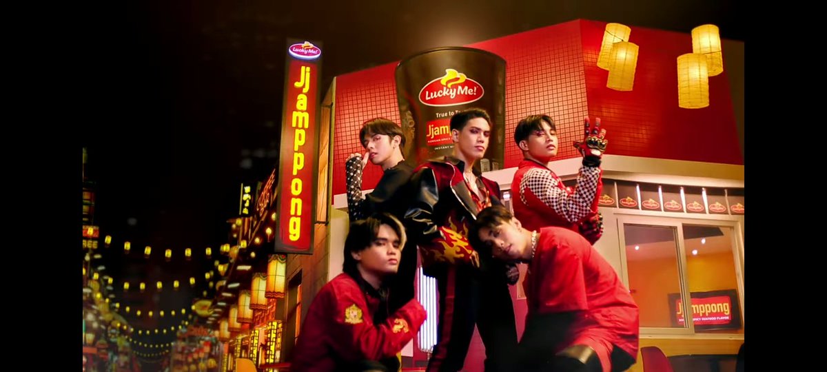 QueenJannorvz's tweet photo. That was lit! Will this be a TVC? The production value seems pretty high 👏

On the first listen sinasabayan ko na ang "Lucky Me Jjampong" chant. Super catchy!

Most memorable part would be Justin's "JUSEYO!"

SLMT po @luckymeph

SB19 FOR LUCKYME
@SB19Official #SB19
#LuckyMexSB19 https://t.co/IEuB7YuzIT