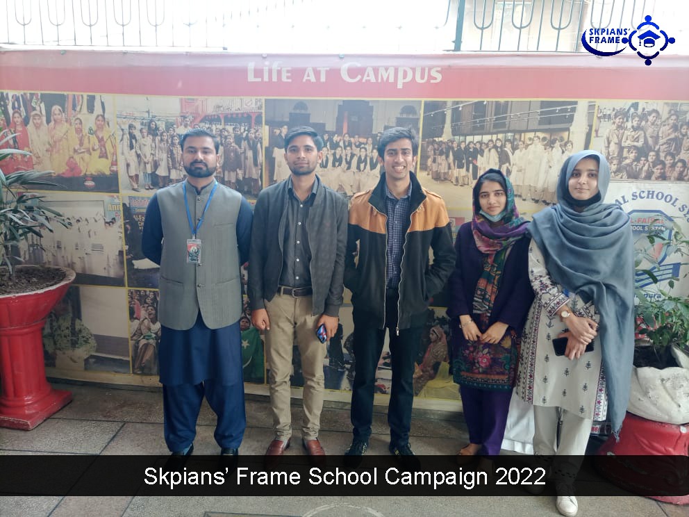 SkpiansFrame's tweet photo. SKPIANS' FRAME visited Al Faisal School System on 12th of February 2022,
In this activity, Matric students were taught about career opportunities,
Following members of FRAME participate in above activity:
Tasadaq Hussain (Sn Vice President)
#campaign #School #visit #skpians https://t.co/BMsQKmbjom