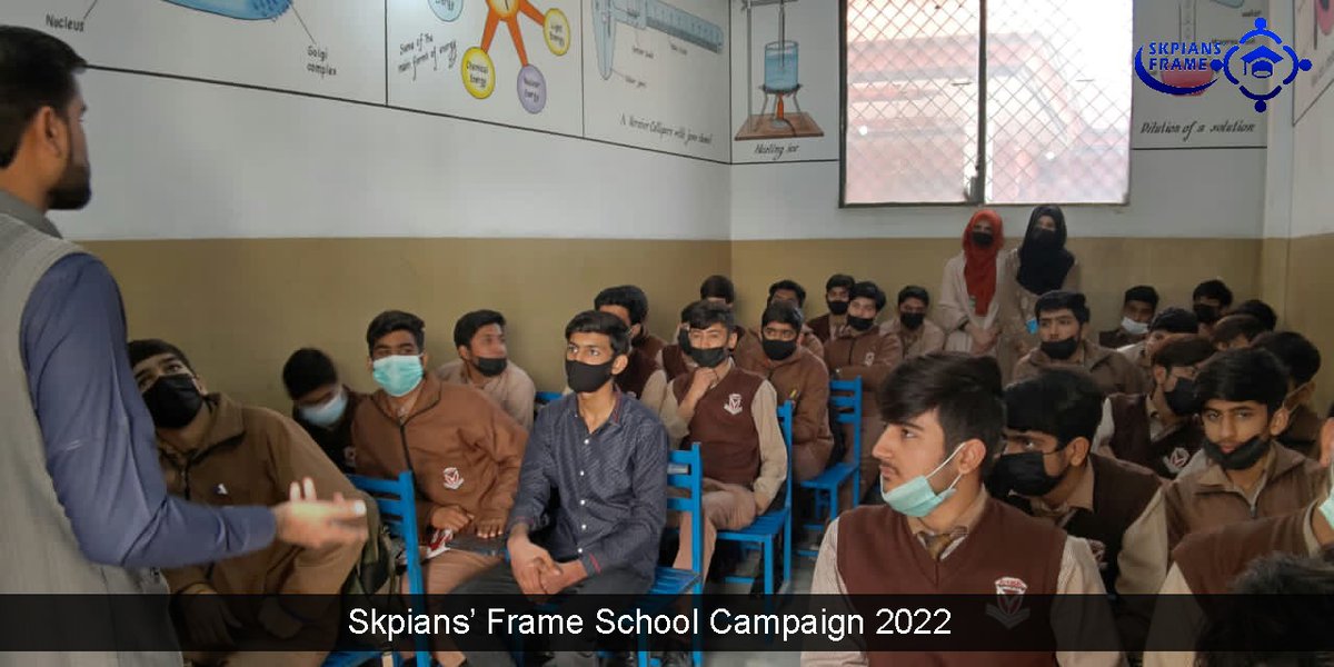 SkpiansFrame's tweet photo. SKPIANS' FRAME visited Al Faisal School System on 12th of February 2022,
In this activity, Matric students were taught about career opportunities,
Following members of FRAME participate in above activity:
Tasadaq Hussain (Sn Vice President)
#campaign #School #visit #skpians https://t.co/BMsQKmbjom