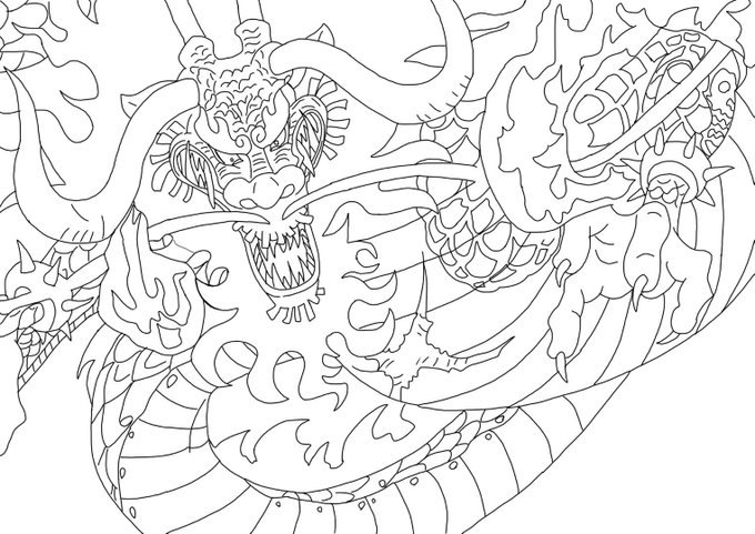カイドウ龍のtwitterイラスト検索結果 古い順