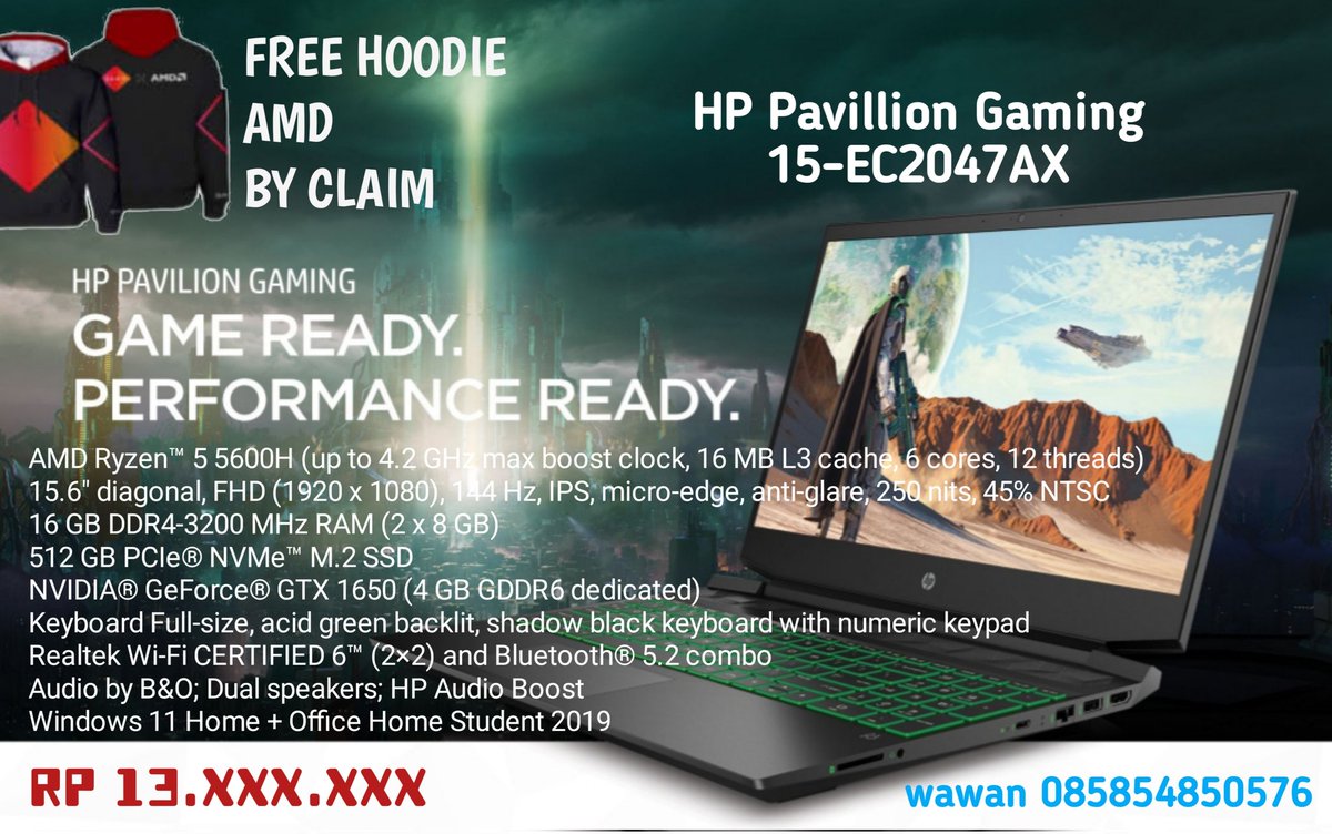 WwanSalesLaptop's tweet image. Dapatkan  hoodie AMD untuk pembelian EC2047AX

#HPindonesia
#laptophp
#printerhp