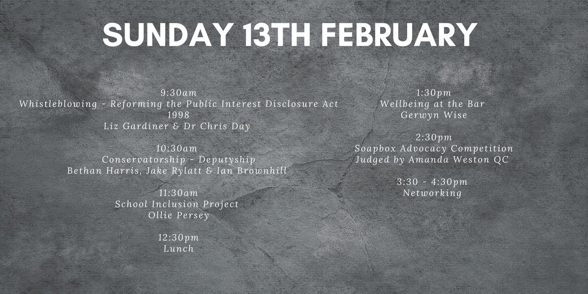 RebLaw Day 3 Agenda!