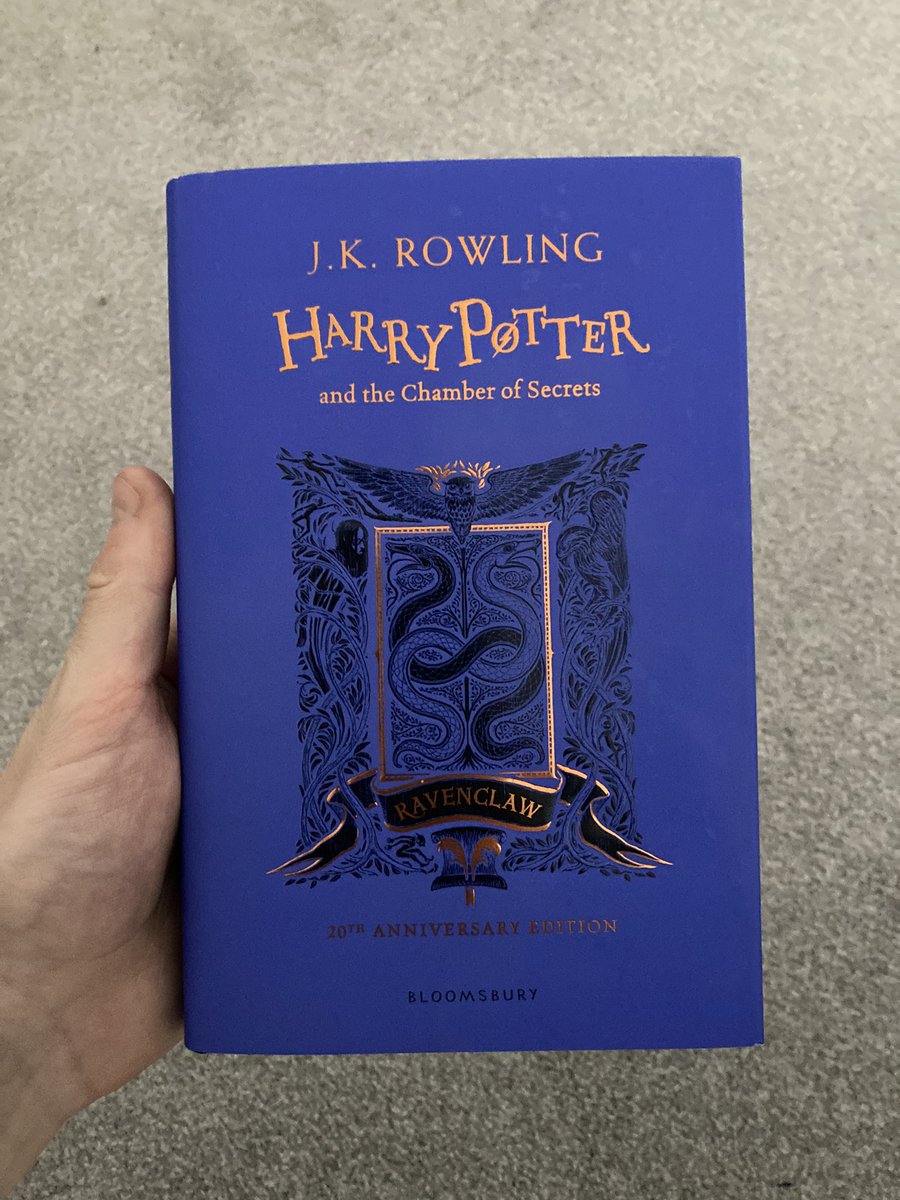 Just finished reading Harry Potter and the Chamber of Secrets. 

Already completely hooked as I make my way through these books again! 😂

Not sure when I’m going to get through the rest of my reading list at this rate 🧙🏻🐍