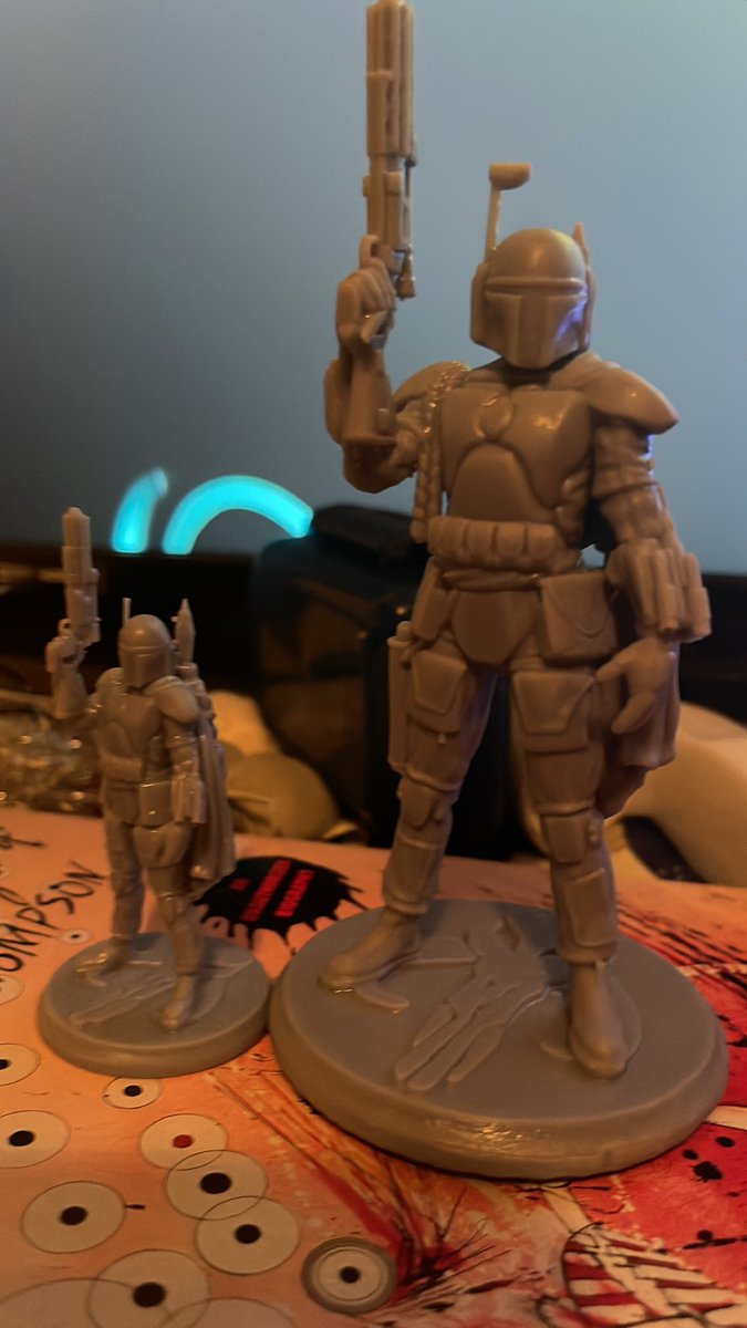 Latest 3-D print. Going to print till payday afterwards paint. #Mandalorian