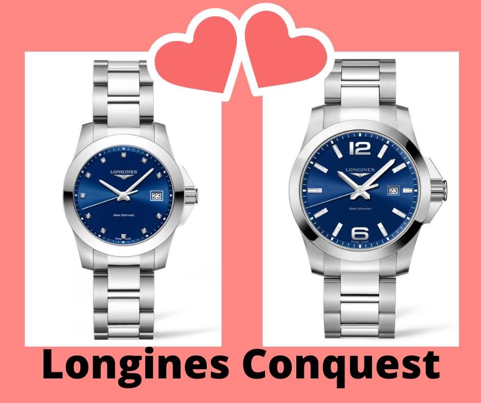 💑 В эту 'любовную' неделю обратите внимание на парные модели Longines Conquest.Они могут стать символом вашей любви на долгие годы.Ж модель L3.377.4.97.6 и М модель L3.760.4.96.6. evrotime.ru/company/news/c… #часы #longines #Деньвсехвлюбленных #подарок