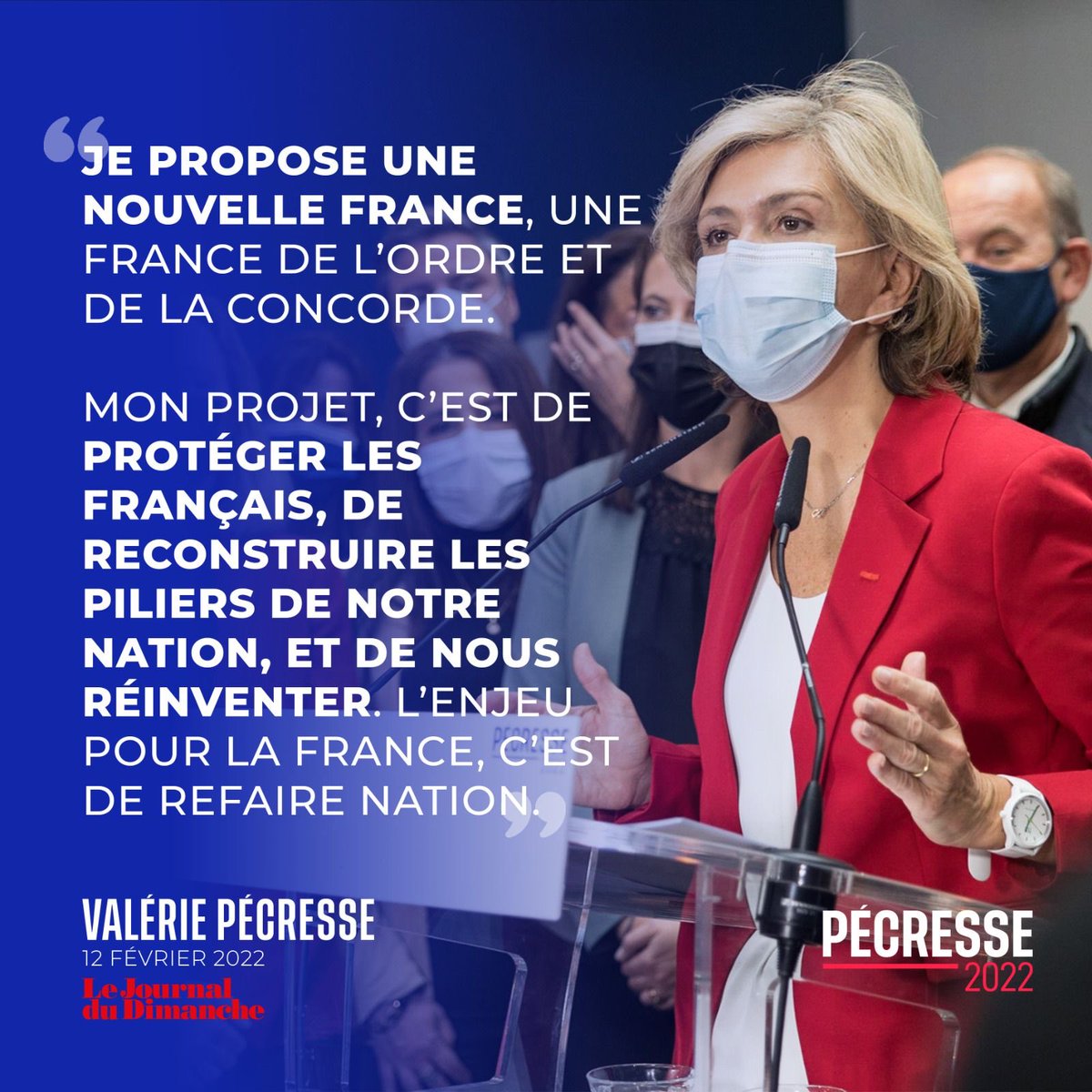 SophieGaugain's tweet photo. #presidentielles2022 ⁦@avecValerie⁩ ⁦@leJDD⁩  #Conquérante ! https://t.co/TJNwiNHmop