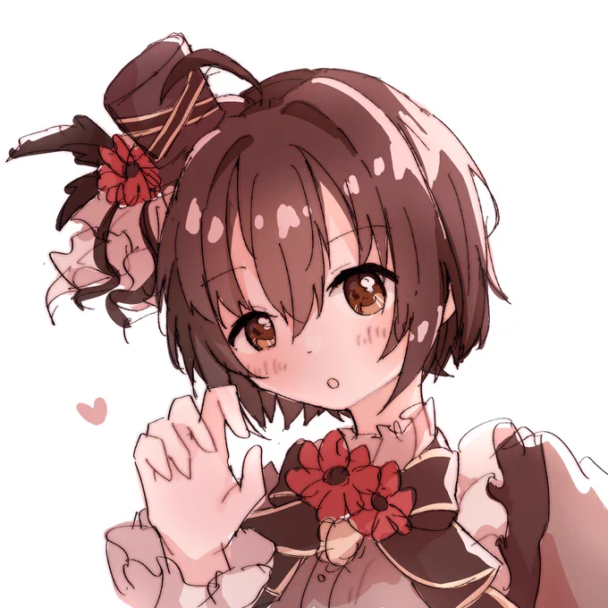 バレンタイン美穂ちゃんラクガキ(謎ポーズ)
#デレステ #小日向美穂 