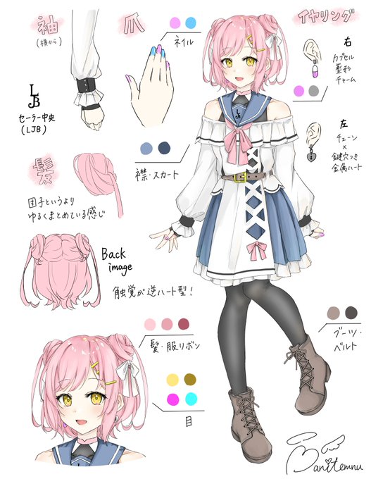 代理のキャラシができました😉なんて清楚 
