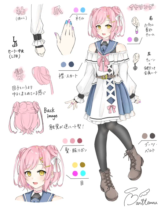 代理のキャラシができました😉なんて清楚 