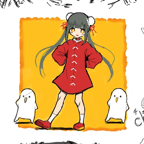 けんにんさんの絵茶で描いたツイキャスタービーボーイです 