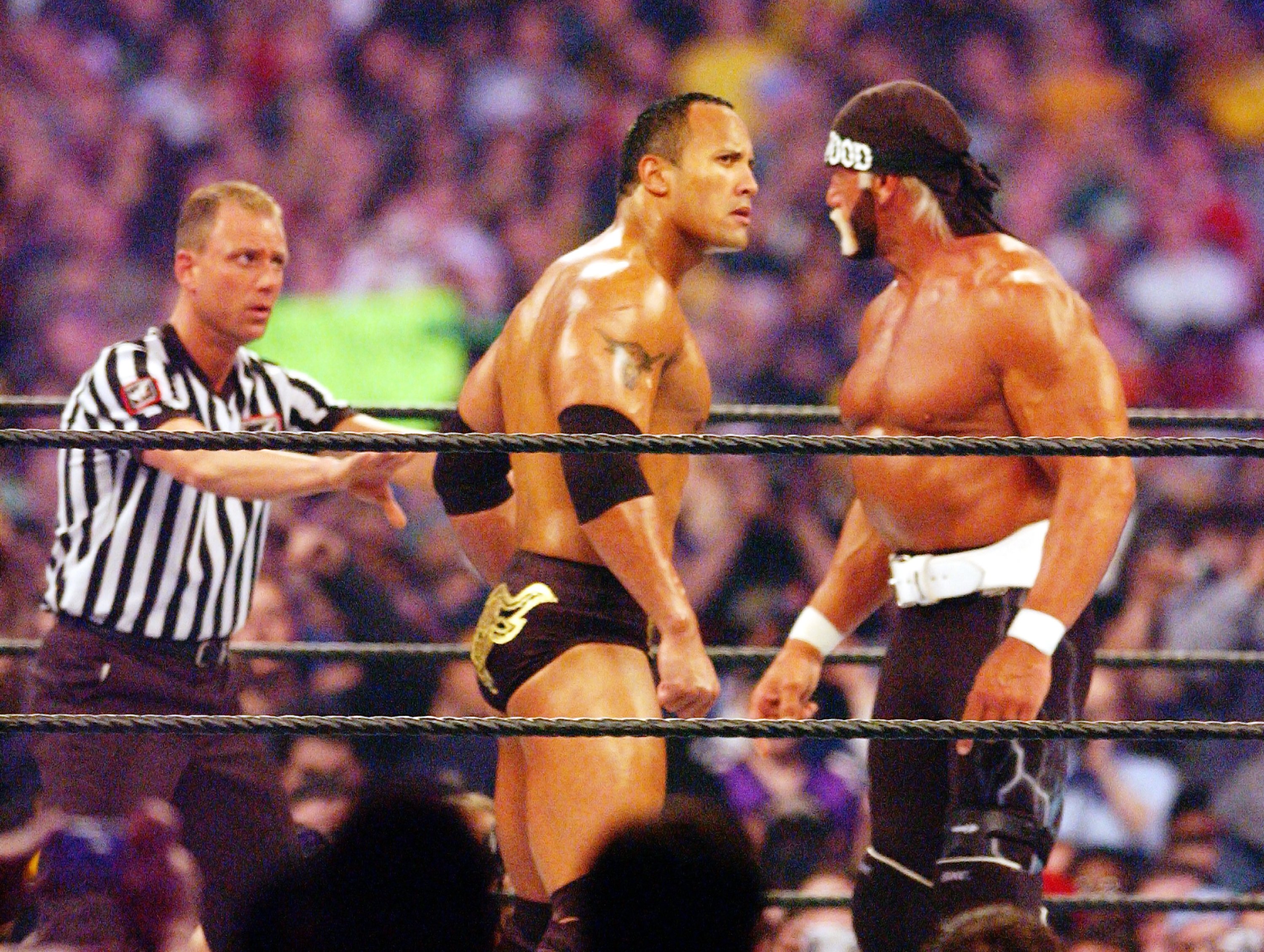práctico lb a menudo JTEonYT on Twitter: "The Rock vs Hulk Hogan at WrestleMania X8 is  everything a 5 Star Match SHOULD Represent. From the drama, to the story,  to the electrified crowd hanging off every