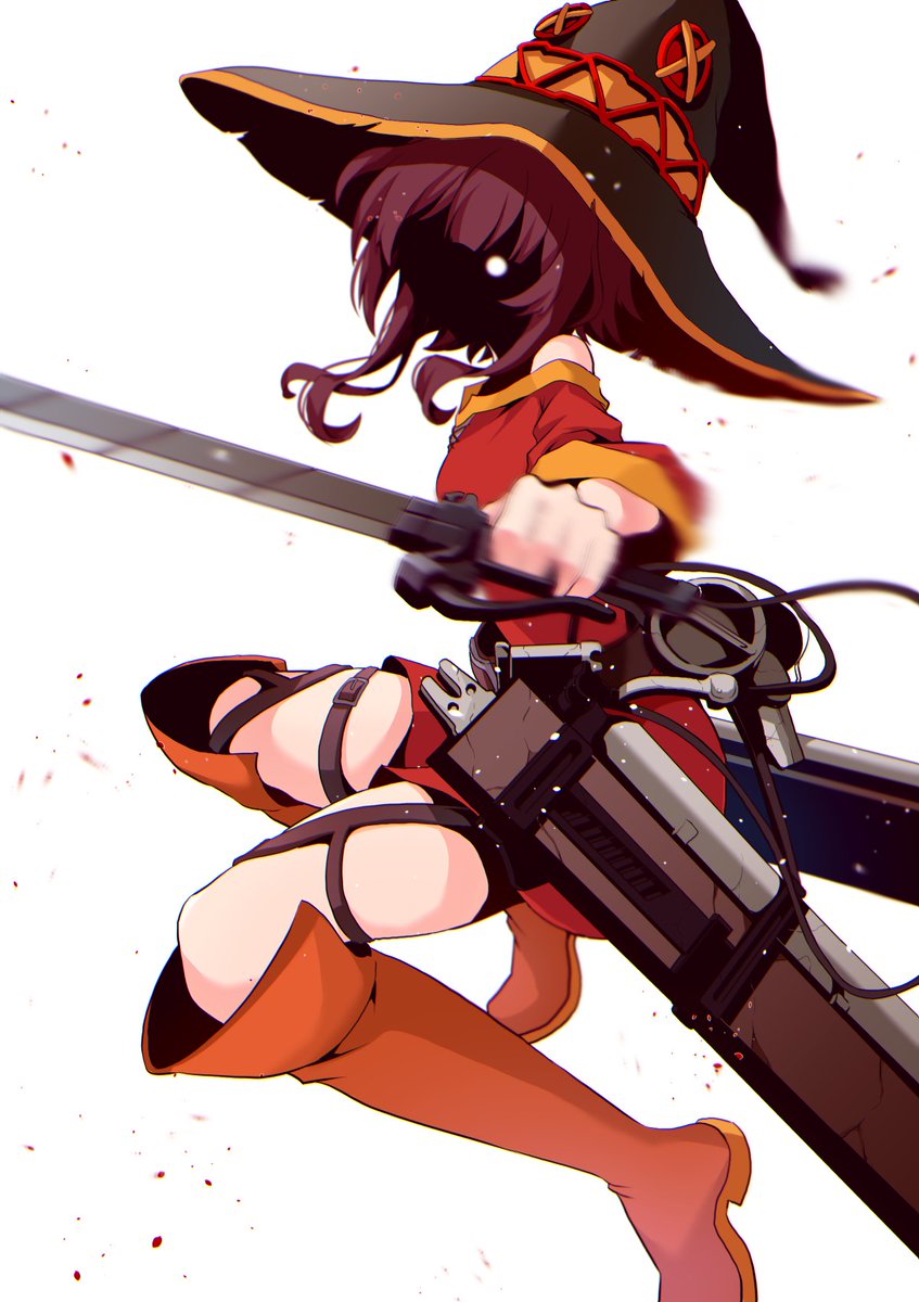 めぐみん(このすば) 「#画像フォルダ6番目が貴方を殺しにくる 

\(^o^)/オワタ 」|ヤセハッタギのイラスト