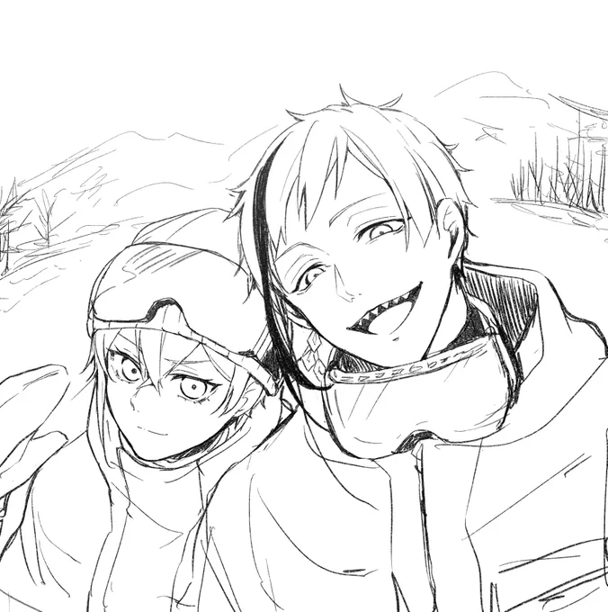 ゲレンデフロリドぽい落書き
一緒にボードいってほしい 