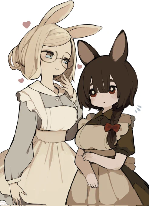 うさ耳メイドの先輩後輩 