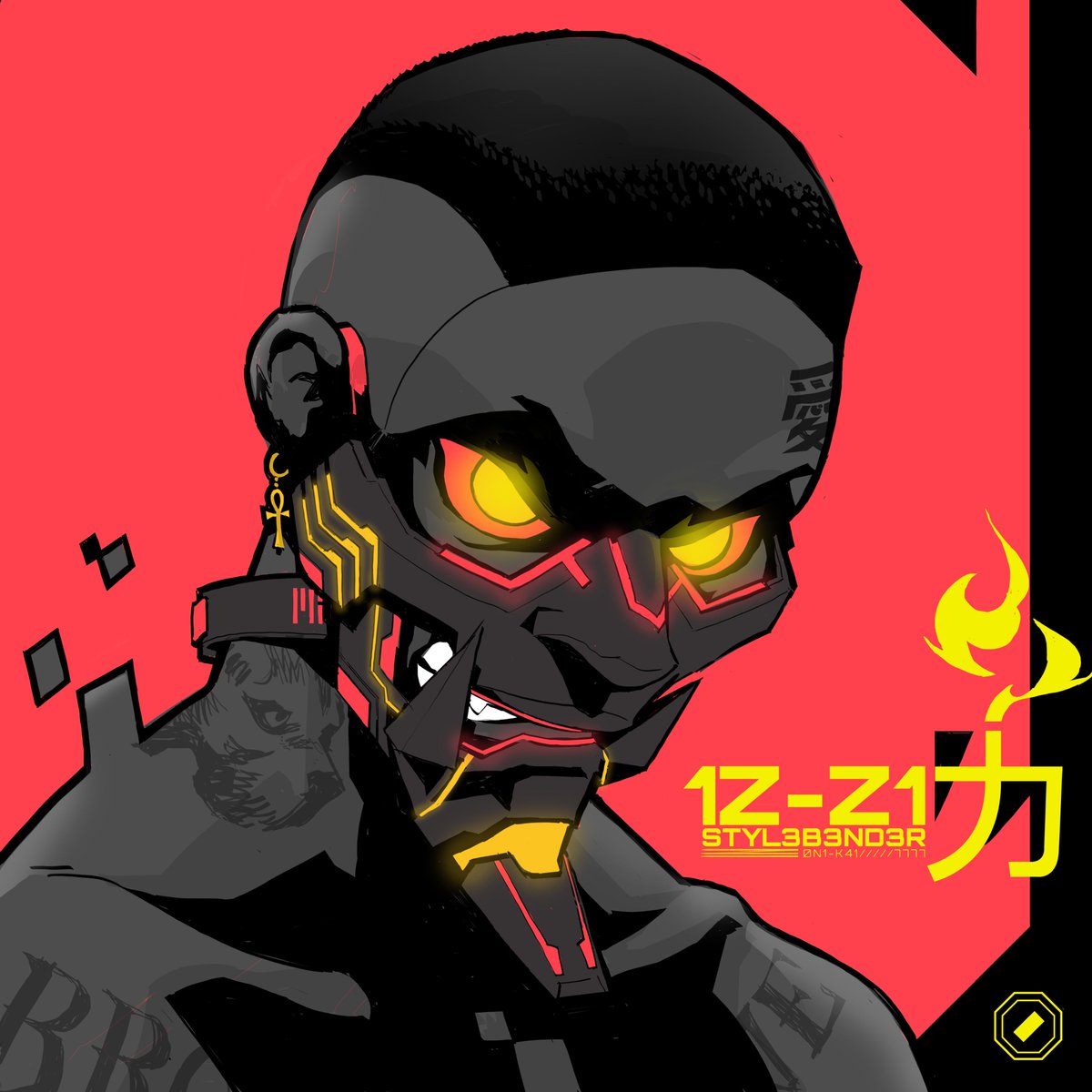 0n1Force's tweet photo. AND STILL! Congrats to our 0N1 KA1 and the one and only champion @stylebender!👑🔥

Art by @cromagnus #UFC271 https://t.co/CeOejmka76