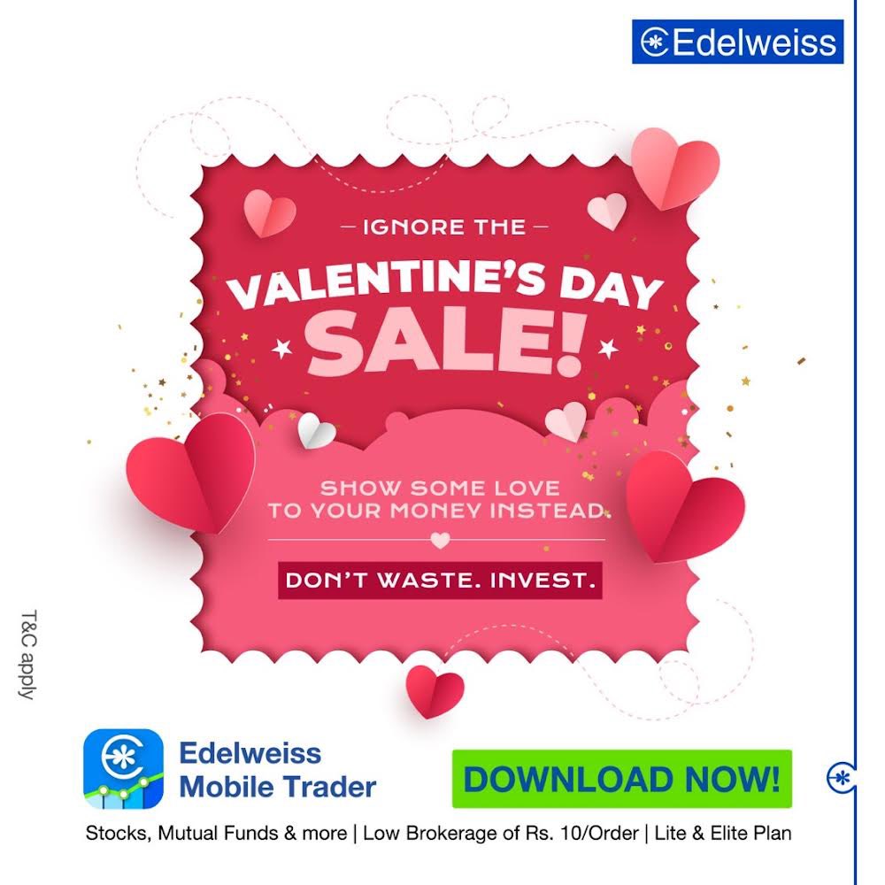 Nuvama_Wealth's tweet photo. Don't fall for the Valentine's Day offers & sales. Show some love to your money. Invest with the Edelweiss Mobile Trader app.
To download, visit https://t.co/WxvvNNwZte
#Trading #Investing #Growth #FinancialFreedom #EMTApp #DontWaste #Invest #Edelweiss #WealthManagement https://t.co/ddMS83dbY4