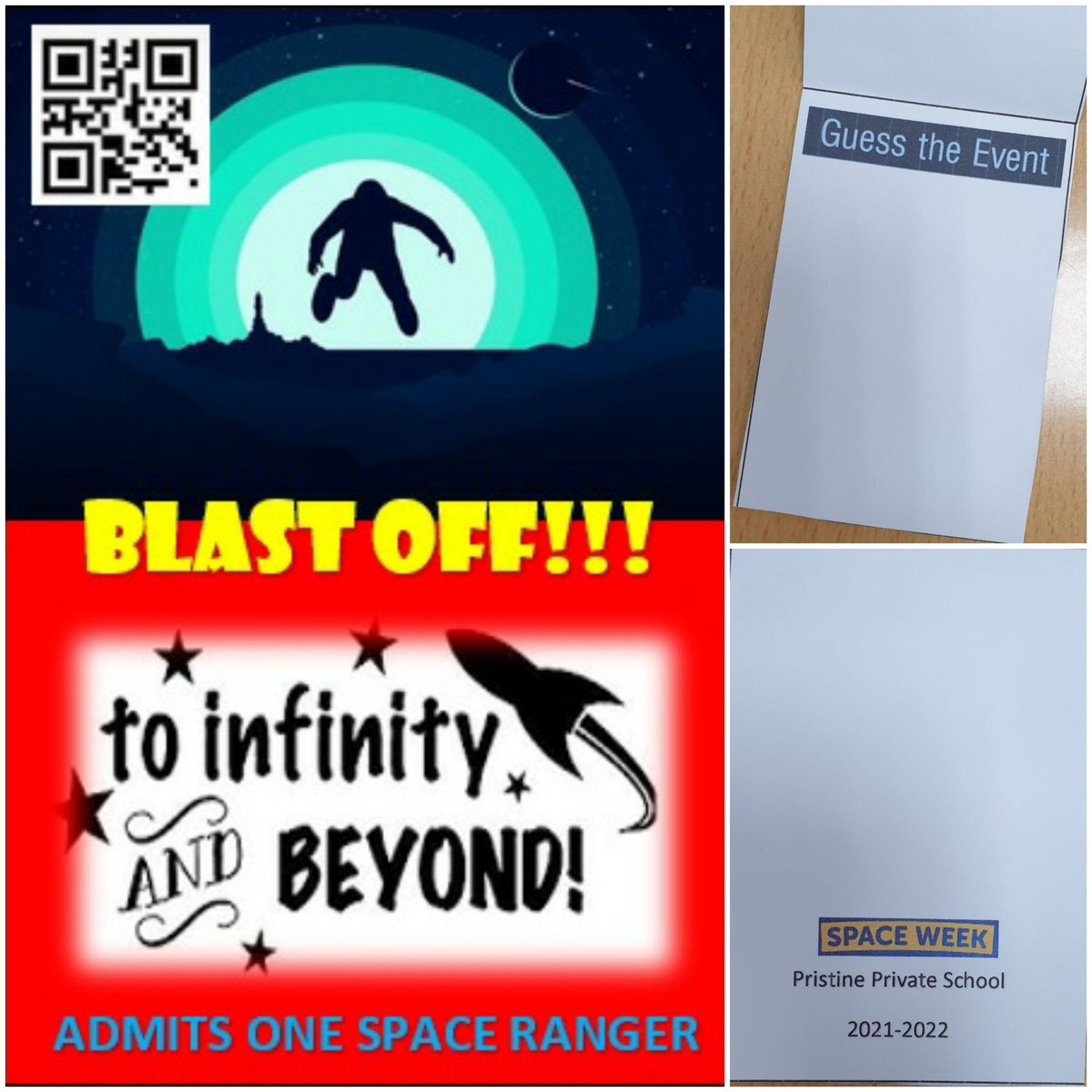 PristineSchool's tweet photo. Hullo Keystage-1 🌝!!! Have you all made your guesses what's the BIG EVENT awaiting you tomorrow @PristineSchool ? Get your entry tickets👇back to class tomo. Good Luck to all our Space Rangers of Y1 &amp; Y2! Get set 2 blast off 2 infinity &amp; beyond🚀🪐🛸 #KS1SPACEWEEK #PristineKS1 https://t.co/2wG5f8VLDC