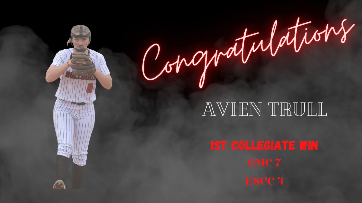 Congratulations to Freshman pitcher Avien Trull on picking up her first Collegiate win today!!