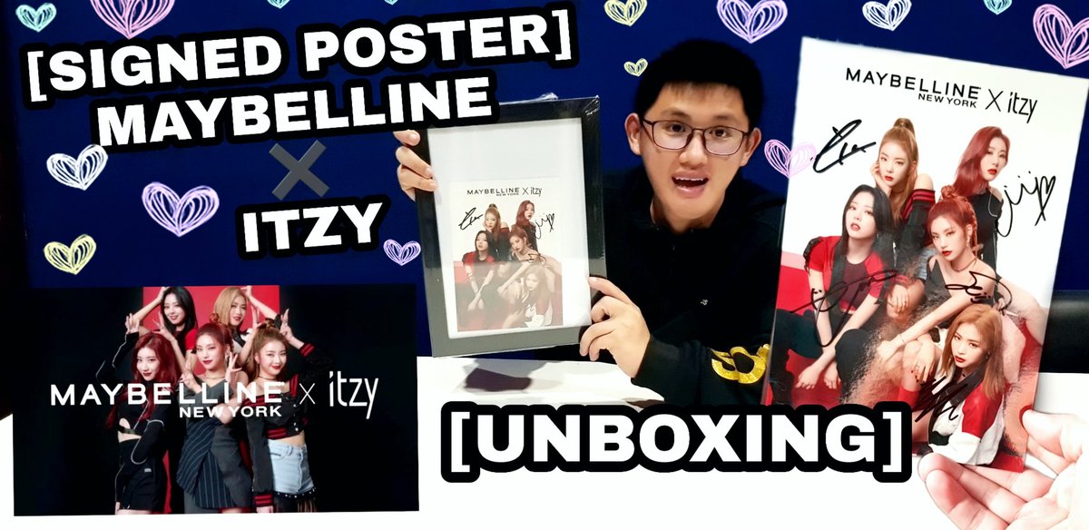 WillyAlicaLiman's tweet photo. (61) [UNBOXING] [SIGNED] MAYBELLINE X ITZY POSTER 💕
[https://t.co/tW5gj2x3Ye] 
#ITZY #MIDZY #MAYBELLINE
Subscribe to my channel 🙏🏻
Don't forget Like 👍🏻 Comment 💬 and Share 📲
Thank you everyone 💙
Willy ~ ~
Peace Out ✌🏻🏃‍♂️ https://t.co/U62UFpXXwr