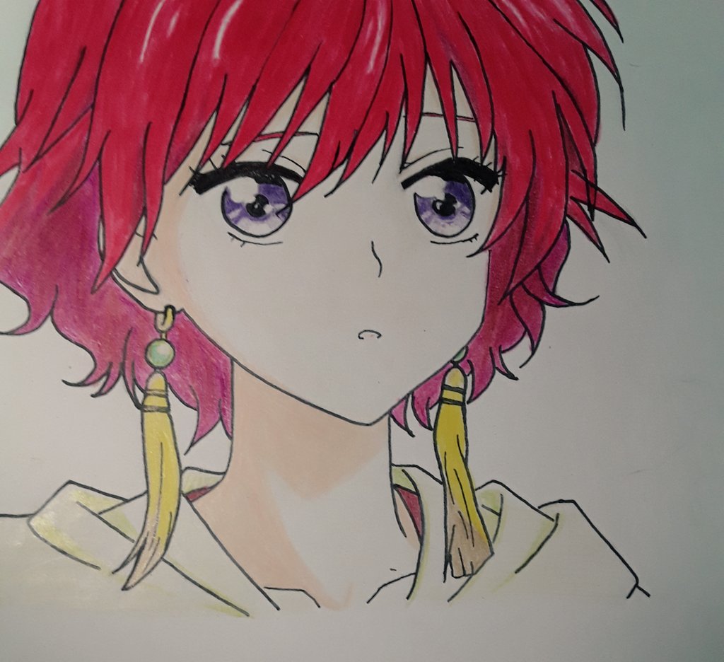NChikyu's tweet photo. 🍀Tranh vẽ waifu của tôi năm 2021
(｡ﾉω＼｡)❤💖💜🔥
Tên nhân vật : Yona 
Tên phim : Akatsuki No Yona
#anime #manga #AkatsukiNoYona #Yona #hime https://t.co/L9w9YiXZ7B