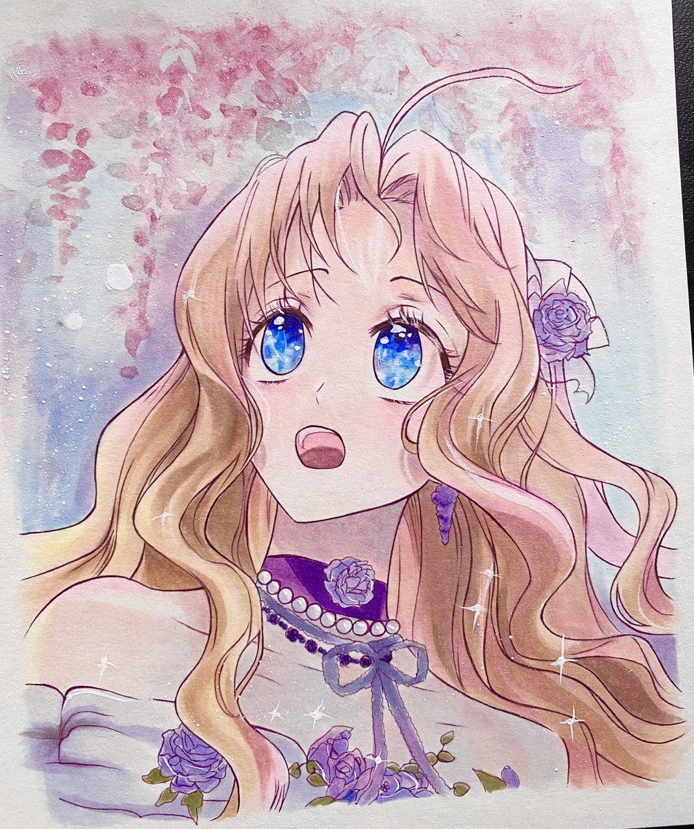 アーティ 女の子の髪の毛塗るのが楽しすぎる ある日お姫様になってしま みすのイラスト