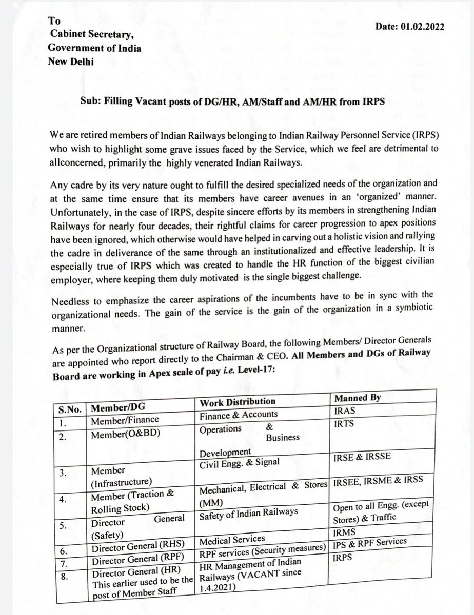 IrpsOfficers's tweet image. Treatment meted out to IRPS.....Still no one listening

the attached grievance exhibits a case study on how not to handle HR...
@RailMinIndia
@DoPTGoI 
@PMOIndia