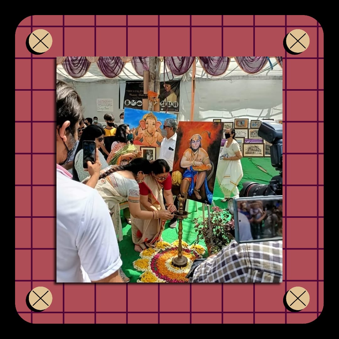 PavakiKala's tweet photo. Highlight of Previous Year: Beginning of the auspicious journey of Pavaki Kala Stotra 1.0 by lighting the lamp of enlightenment and knowledge by the Mayor of Kanpur, Mrs. Pramilla Pandey.
#ArtisticTalesOfPavaki
 #artist #twitterart #digitalart  #ArtistOnTwitter #pavakikalastotra https://t.co/ySRUe6SOrM
