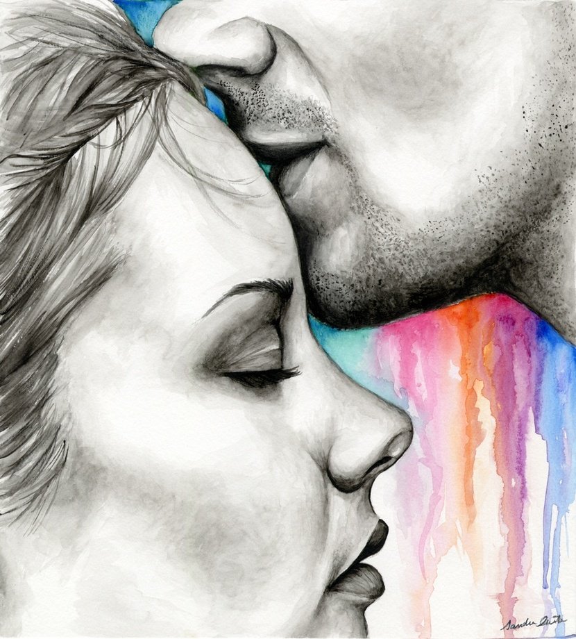 Forehead Kiss Drawing by Nikhil Bhola  Fine Art America