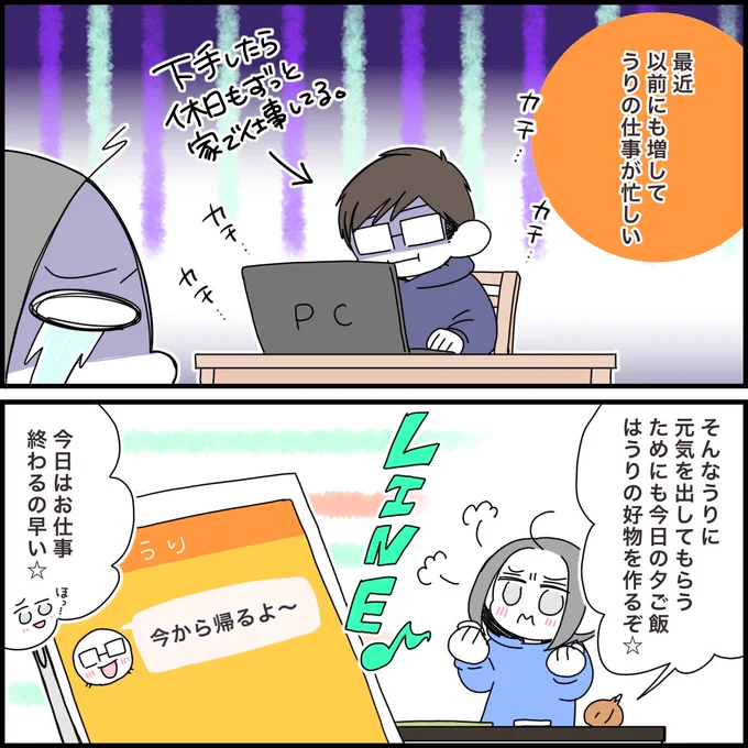 文字じゃわからない夫のテンション

#コルクラボマンガ専科
#みれの絵日記
#夫婦の日
過去作です🌸 