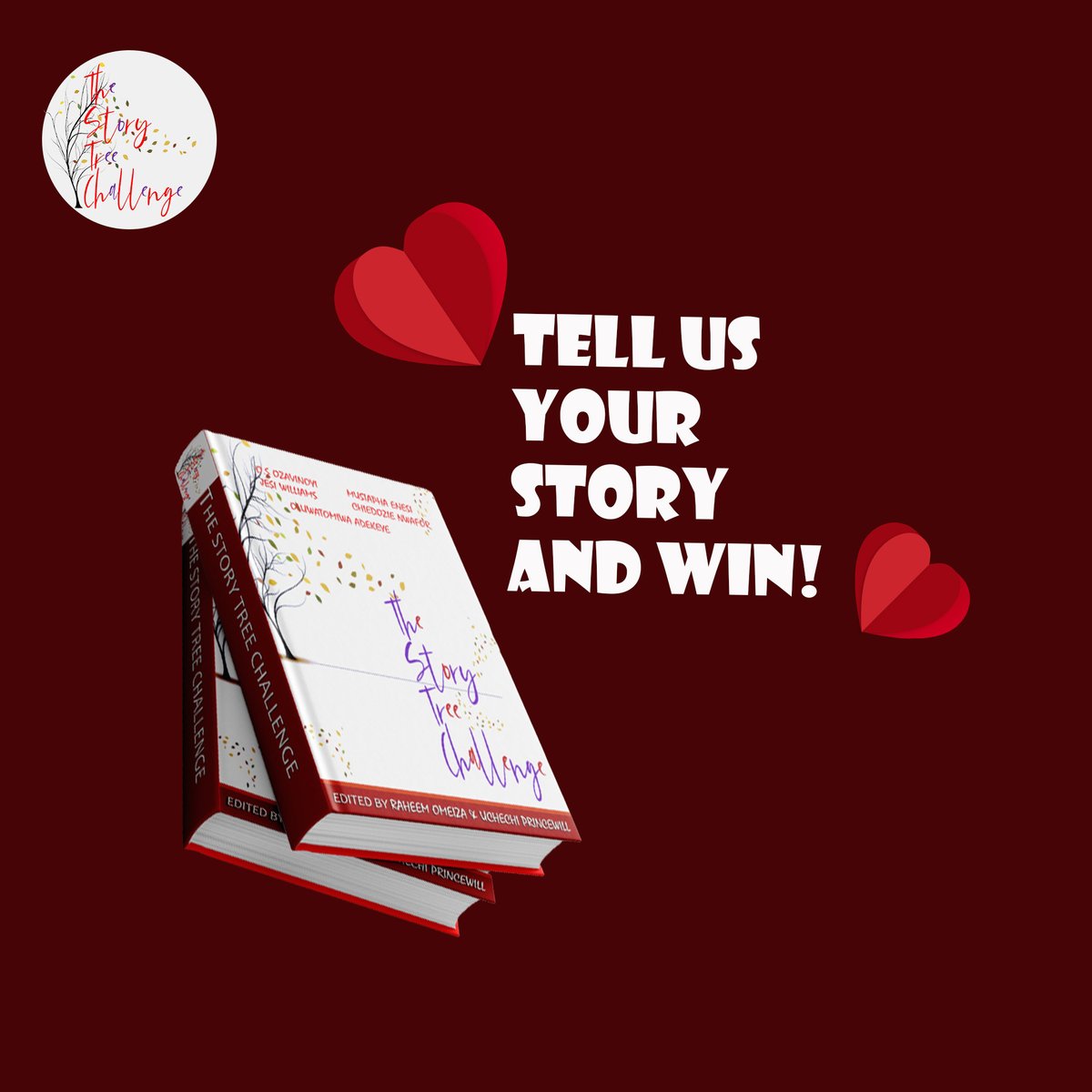 storytreegroup's tweet photo. Tell us, in 200 words or less, about the first time you got gifted a book by a loved one and how it made you feel.
Best piece wins our book and N5,000.
To enter, submit your story to storytreechallenge@gmail.com before 11:59pm on the 14th. Follow us on all social media #BAALL https://t.co/pGWQWbXU0w