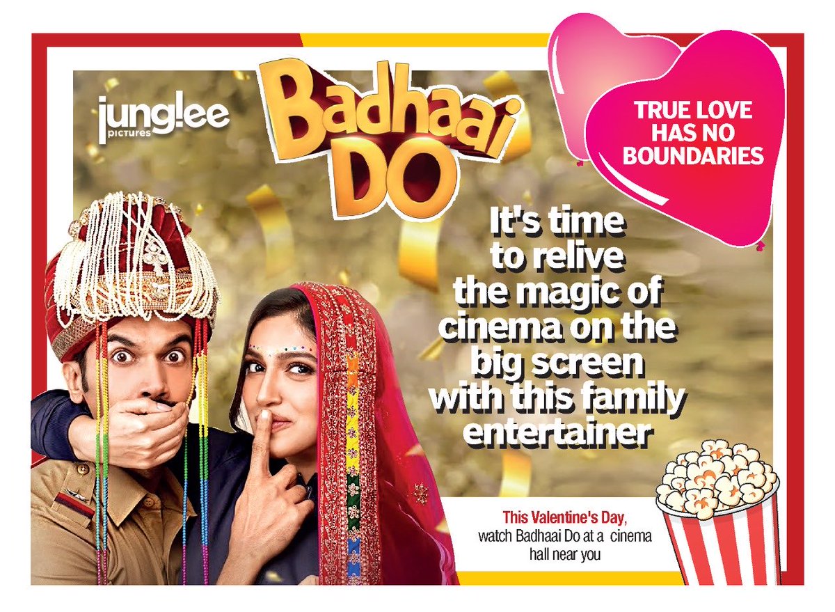 vineetjaintimes's tweet photo. Love is #love . ❤️True love has no boundaries . Enjoy the movie #badhaaido in cinema halls on #Valentinesday . #loveislove #lgbtq #gay #lesbian ⁦⁦@RajkummarRao⁩ ⁦@bhumipednekar⁩ ⁦@JungleePictures⁩ ⁦@ApekshaPorwal⁩ ⁦@chumdarang⁩ https://t.co/RIP0szExXk