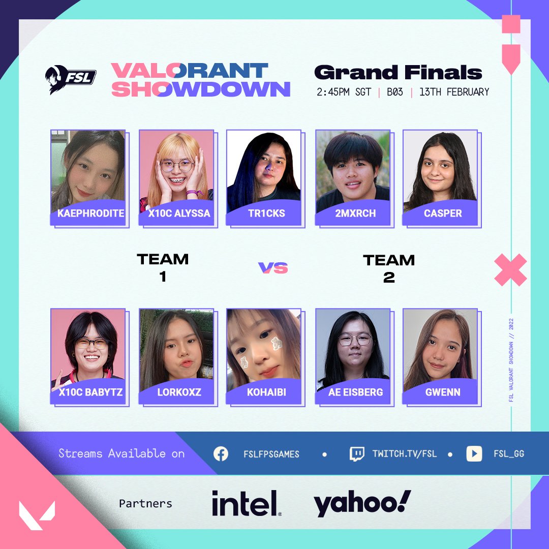 Fsl_GG's tweet photo. We are down to Team 1 vs Team 2 for our Grand Finals, which will be happening soon!! ๐
Which team will be crowned the ๐ฐ๐ต๐ฎ๐บ๐ฝ๐ถ๐ผ๐ป๐ of FSL VALORANT Showdown? Tune in to our live streams to find out! ๐
#VALORANT #FSLVALORANTShowdown #FSL https://t.co/xYSkP1wSuq